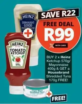 Checkers Heinz Ketchup & Mayonnaise Deal offer