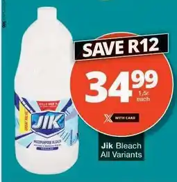 Checkers JIK BLEACH all variants offer