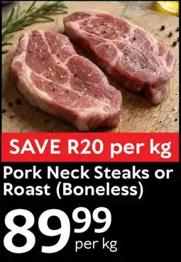 Oxford Freshmarket Pork Neck Steaks or Roast offer