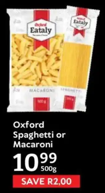 Oxford Freshmarket Oxford Spaghetti or Macaroni offer