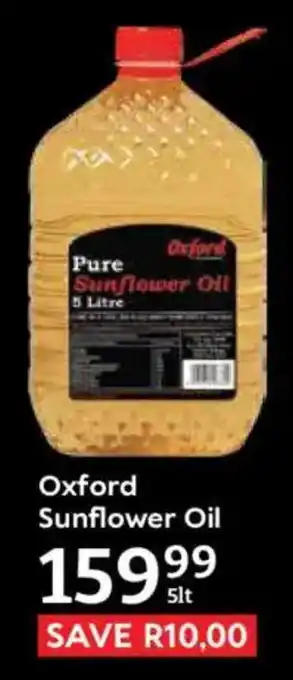 Oxford Freshmarket Oxford Sunflower Oil offer