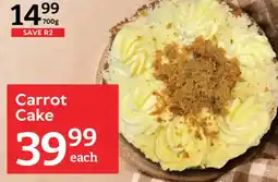 Oxford Freshmarket Carrot Cake offer
