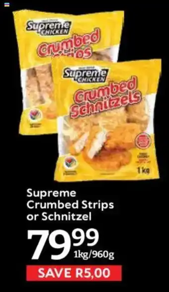 Oxford Freshmarket Supreme Crumbed Strips or Schnitzel offer