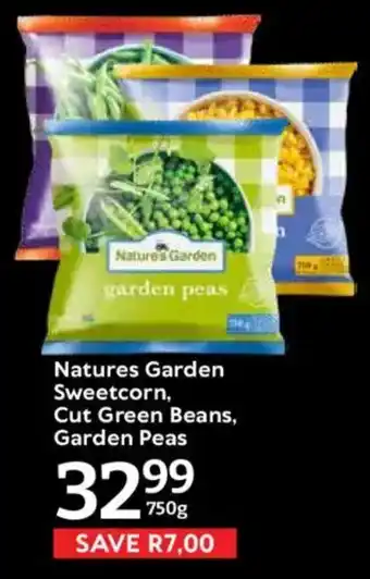 Oxford Freshmarket Natures Garden Sweetcorn, Cut Green Beans, Garden Peas offer