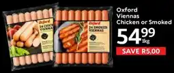 Oxford Freshmarket Oxford Viennas Chicken or Smoked offer
