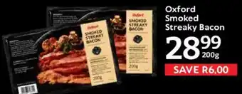 Oxford Freshmarket Oxford Smoked Streaky Bacon offer