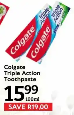Oxford Freshmarket Colgate Triple Action Toothpaste offer