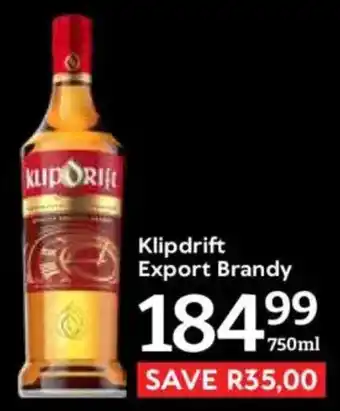 Oxford Freshmarket Klipdrift Export Brandy offer