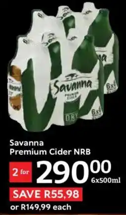 Oxford Freshmarket Savanna Premium Cider NRB offer