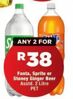 OK Foods Fanta, Sprite or Stoney Ginger Beer offer