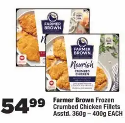 OK Foods Farmer Brown Frozen Crumbed Chicken Fillets offer