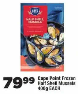 OK Foods Cape Point Frozen Half Shell Mussels offer