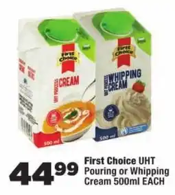 OK Foods First Choice UHT Pouring or Whipping Cream offer