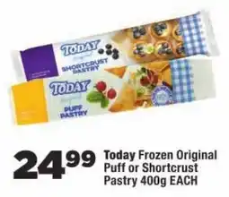 OK Foods Today Frozen Original Puff or Shortcrust Pastry offer