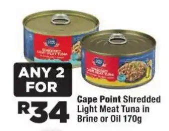OK Foods Cape Point Shredded Light Meat Tuna offer