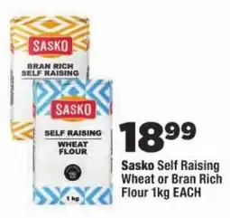 OK Foods Sasko Self Raising Wheat or Bran Rich Flour offer
