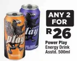 OK Foods Power Play Energy Drink Assorted offer