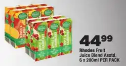 OK Foods Rhodes Fruit Juice Blend Assorted offer