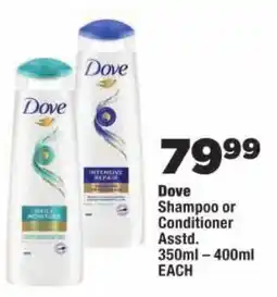 OK Foods Dove Shampoo or Conditioner Assorted offer