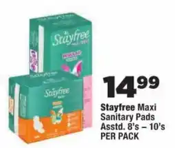 OK Foods Stayfree Maxi Sanitary Pads offer