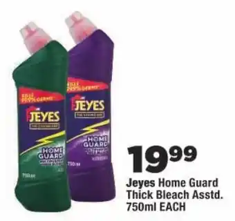OK Foods Jeyes Home Guard Thick Bleach Assorted offer