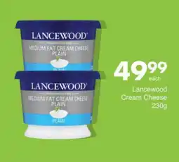 Save Hyper Lancewood Medium Fat Cream Cheese Plain offer