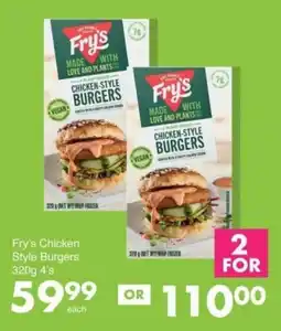 Save Hyper Fry's Chicken Style Burgers offer