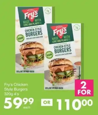 Save Hyper Fry's Chicken Style Burgers offer