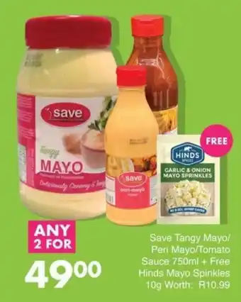 Save Hyper Save Tangy Mayo/Peri Mayo/Tomato Sauce offer