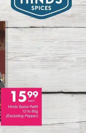 Save Hyper Hinds Spice Refill offer