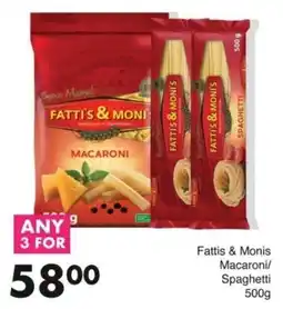 Save Hyper Fattis & Monis Macaroni/Spaghetti offer