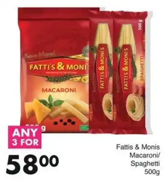 Save Hyper Fattis & Monis Macaroni/Spaghetti offer