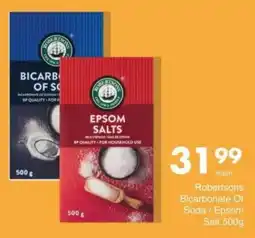Save Hyper Robertsons Bicarbonate Of Soda / Epsom Salt offer
