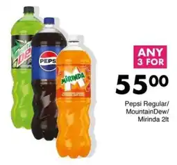 Save Hyper Pepsi Regular/MountainDew/Mirinda 2lt offer
