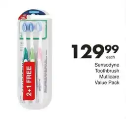 Save Hyper Sensodyne Toothbrush Mutlicare Value Pack offer