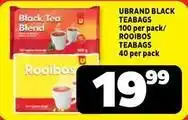 Usave Black teabags offer