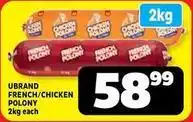 Usave French/chicken polony offer