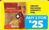 Usave Macaroni/ spaghetti offer