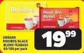 Usave Rooibos/black blend teabags offer