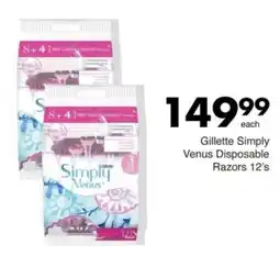 Save Hyper Gillette Simply Venus Disposable Razors offer