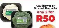 Food Lover's Market Cauliflower or broccoli prepacks offer
