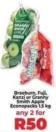 Food Lover's Market Apple - braeburn, fuji, kanzi or granny smith econopacks offer