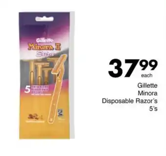 Save Hyper Gillette Minora Disposable Razor's offer