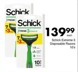 Save Hyper Schick Extreme 3 Disposable Razors offer