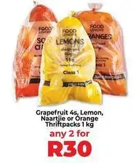 Food Lover's Market Sharp - grapefruit, naartjie or orange thriftpacks offer