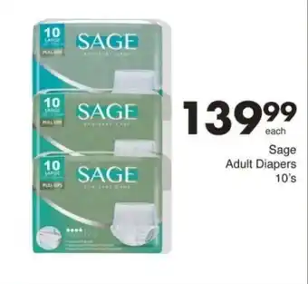 Save Hyper Sage Adult Diapers 10's offer