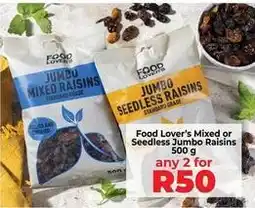Food Lover's Market Jumbo - mixed or seedless raisins offer