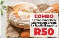 Food Lover's Market San francisco sourdough bread, rustic baguette offer