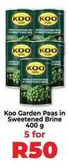 Food Lover's Market Koo - garden peas in sweetened brine offer