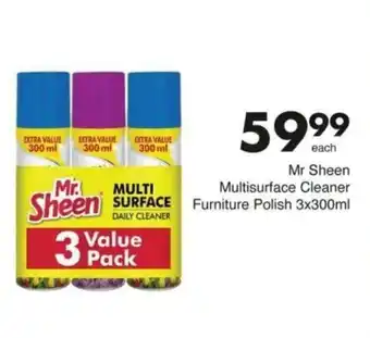 Save Hyper Mr Sheen Multisurface Cleaner Furniture Polish offer